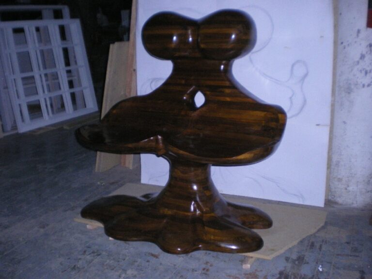 Modern Sculpted Loveseat