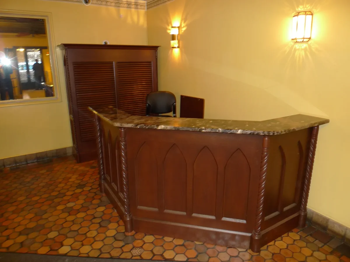 Custom Reception Desk & Cabinetry