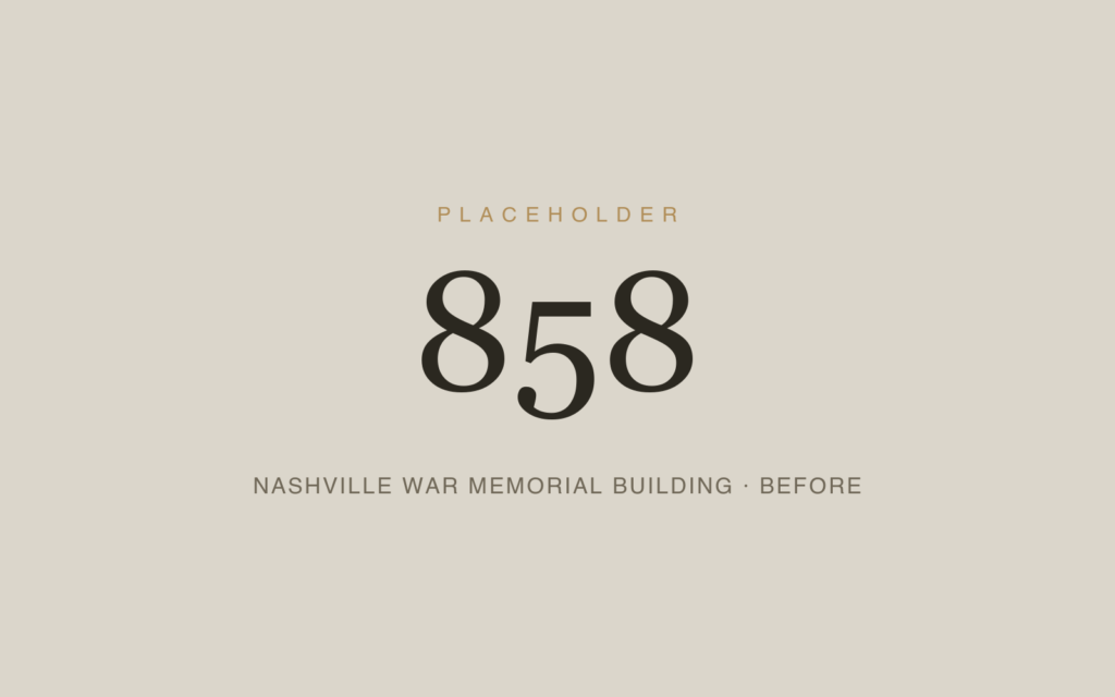 Nashville War Memorial Building — Before